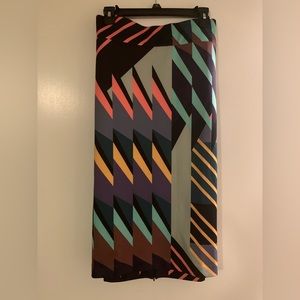 Eloquii Multicolor Neoprene Pencil Skirt